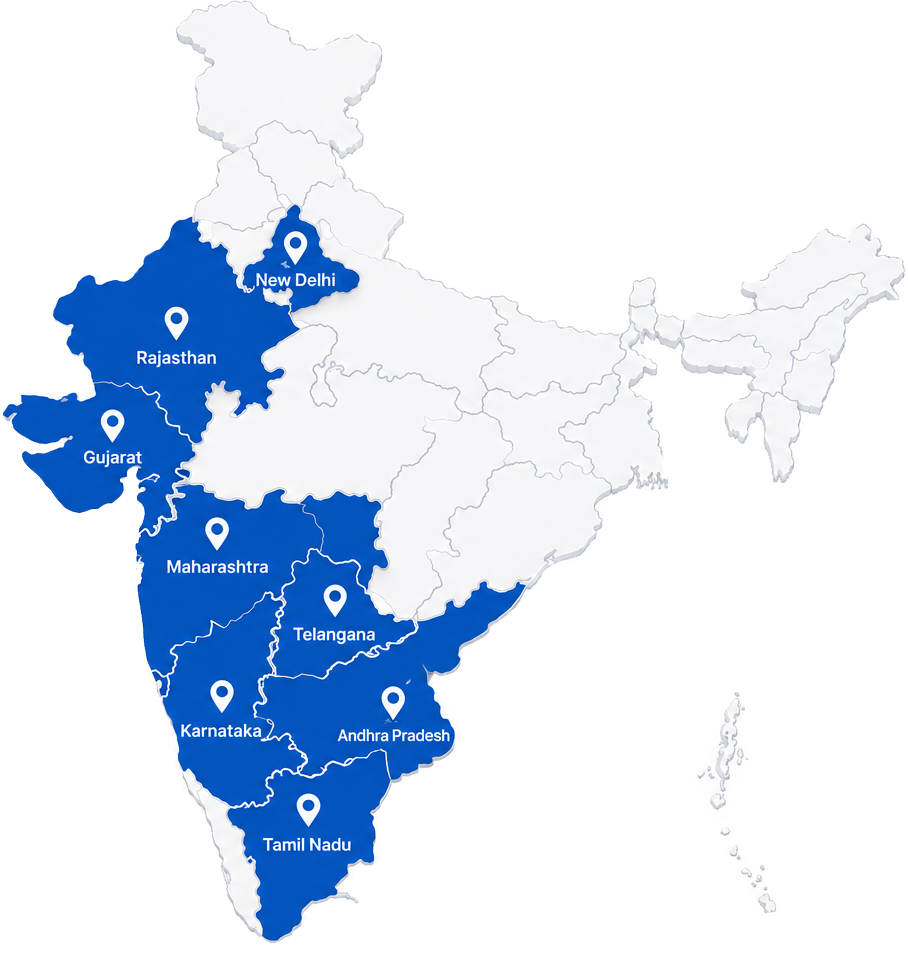 TITONE India Distribution Network Map