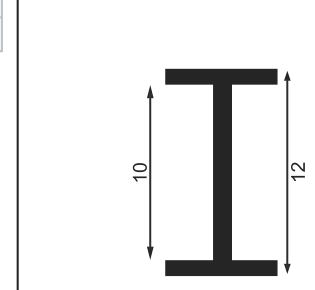 I Section-10mm
