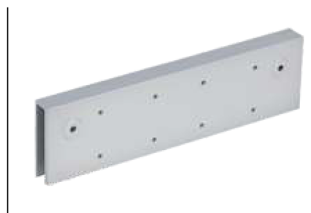 Mounting Plate For Glass Door Installation Of Door Closer