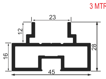 Door Profile Top / Bottom